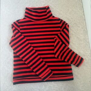 Dudley Stephens Red and Black Striped Sweatshirt